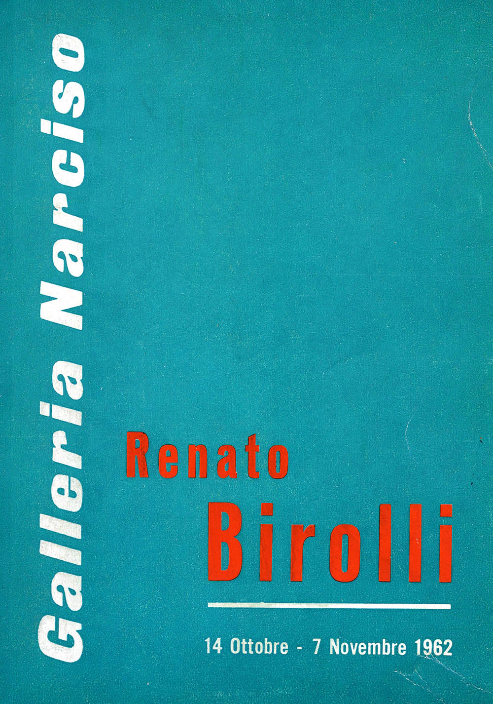 Birolli, Galleria Narciso, Torino, 14 ottobre-7 novembre 1962