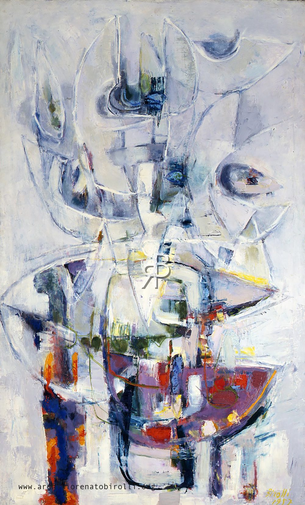 Canto popolare fiammingo n. 1, olio su tela, 1957