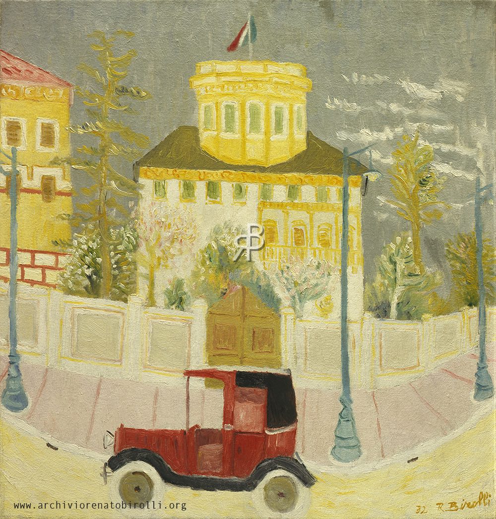 Il taxi rosso, olio su tela, 1932